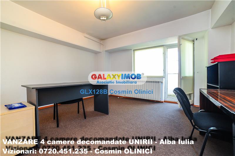 Apartament 4 camere mobilat, Bld. Unirii-Alba Iulia, pentru birouri