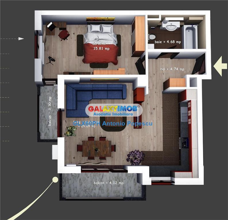 Vanzare apartament 2 camere, bloc nou, de lux,  Ploiesti, zona Albert