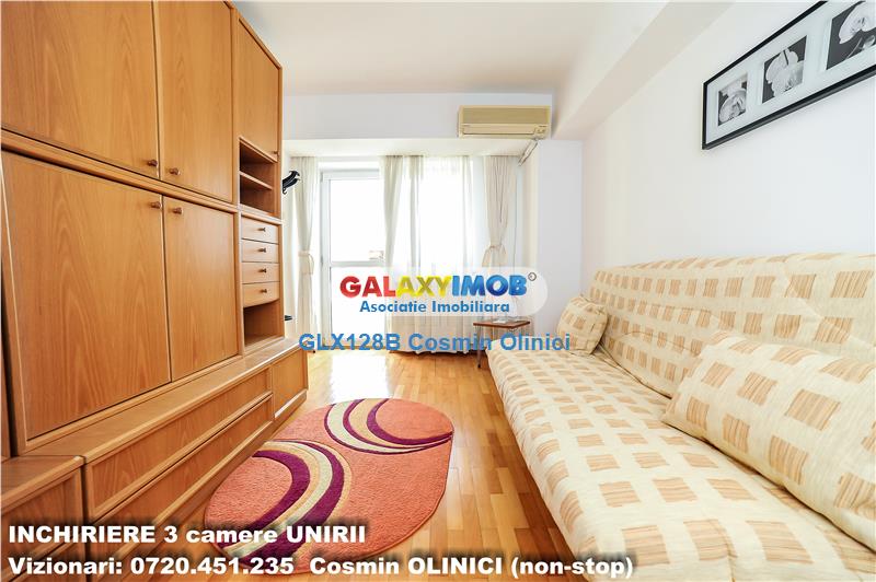 Apartament 3 camere mobilat, UNIRII -Gloria Coffees