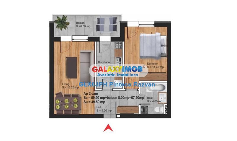 Apartament 2 camere, bloc nou finalizat, MRS Village Albert, Ploiesti