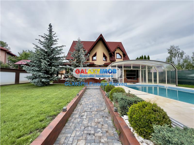 Vila de lux cu piscina, 4 camere, Bucov parc, langa Ploiesti
