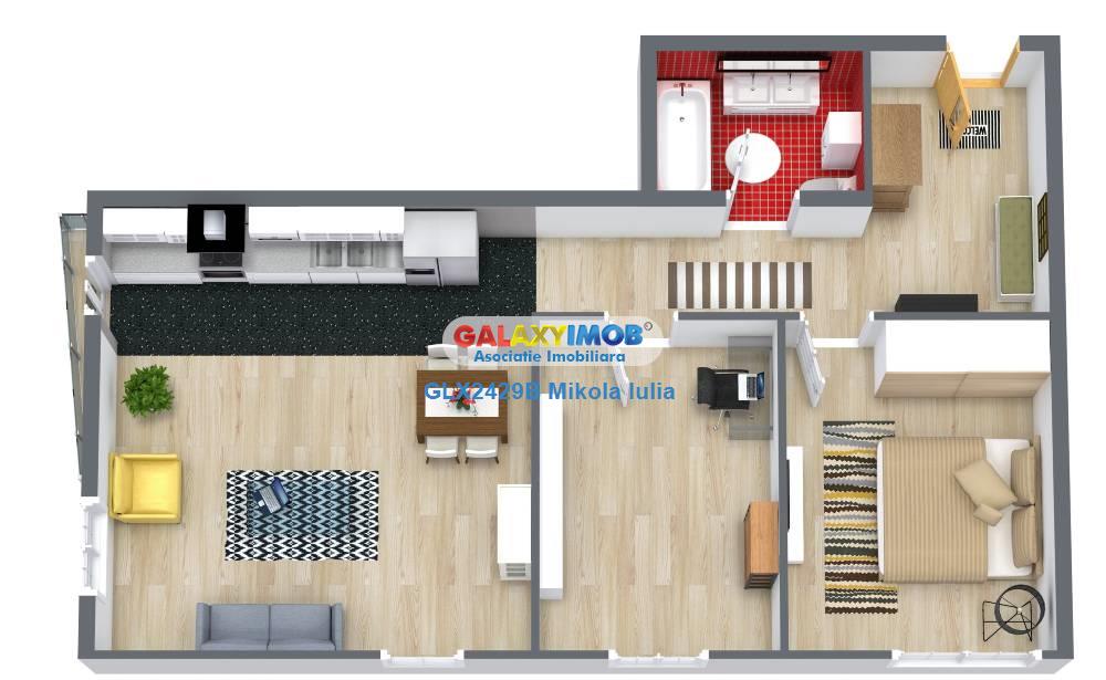Apartament 3 camere decomandat Et 2/3 Bl 2023 VitanMihai Bravu