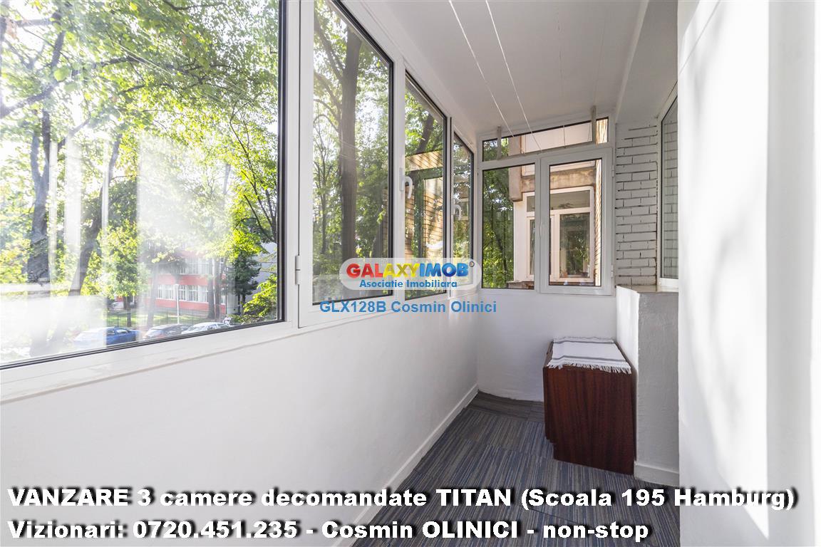 Vanzare apartament 3 camere TITAN (Scoala 195 Hamburg) METROU, PARC