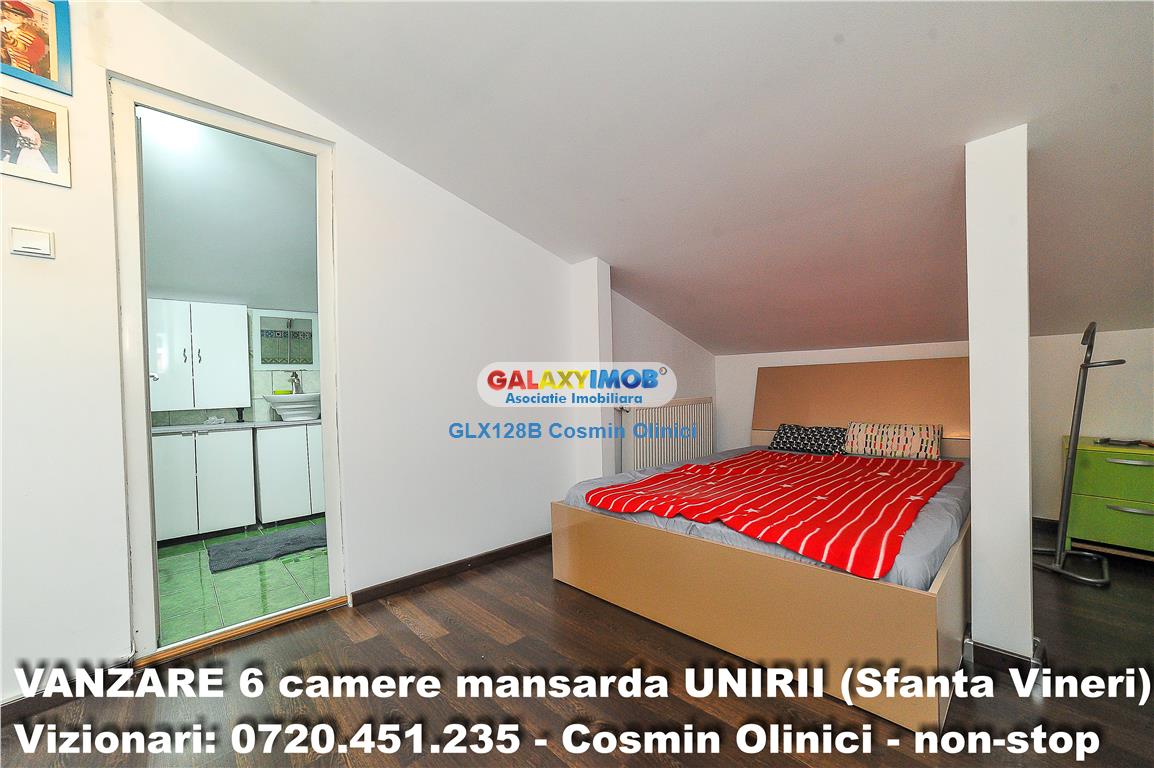 VANZARE apartament 6 camere mansarda vila UNIRII zona SFANTA VINERI