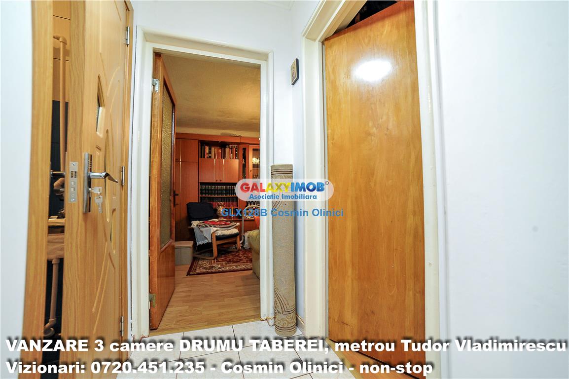 Vanzare 3 camere DRUMUL TABEREI,Piata Moghioros,metrou T.Vladimirescu