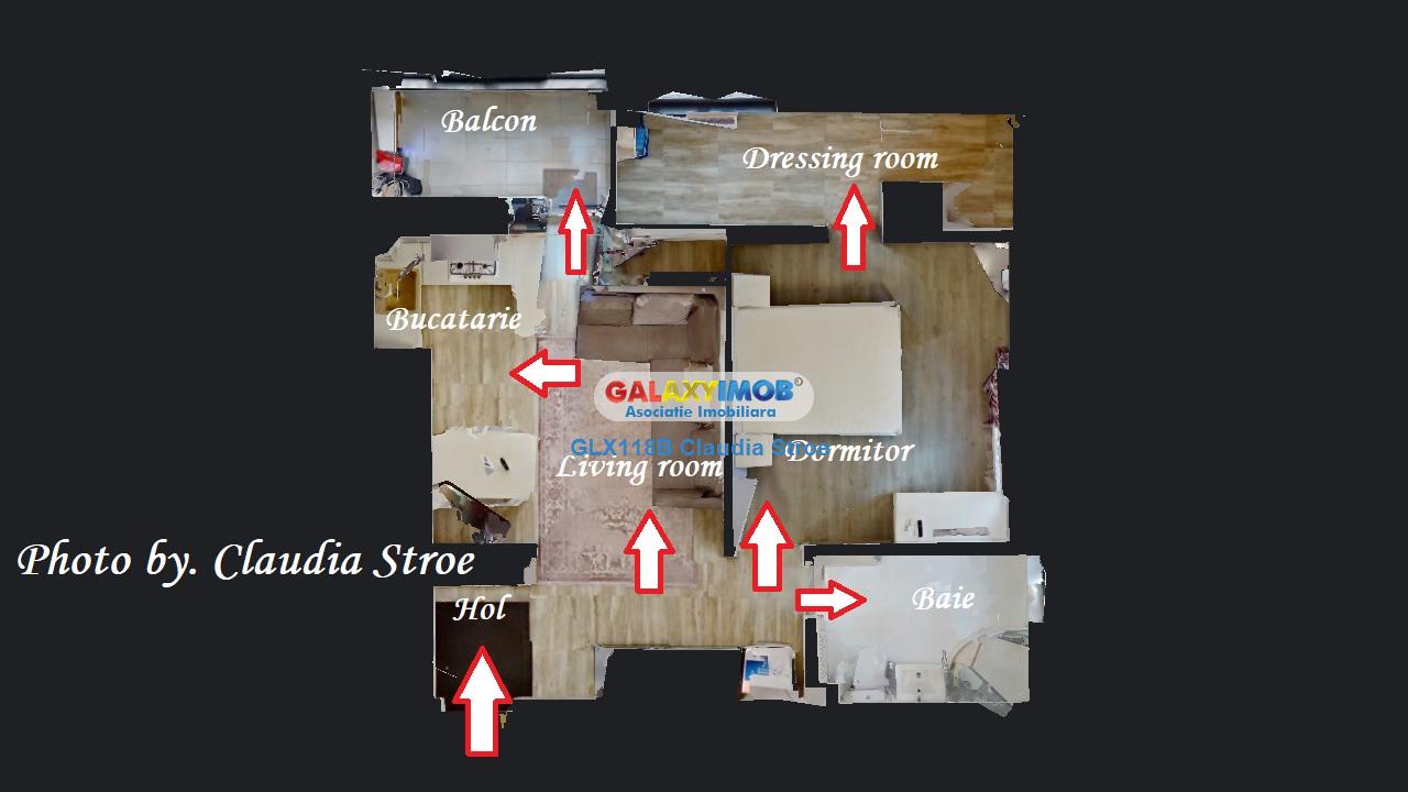 Inchiriere apartament 2 camere Piata Sudului Metrou - TUR VIRTUAL