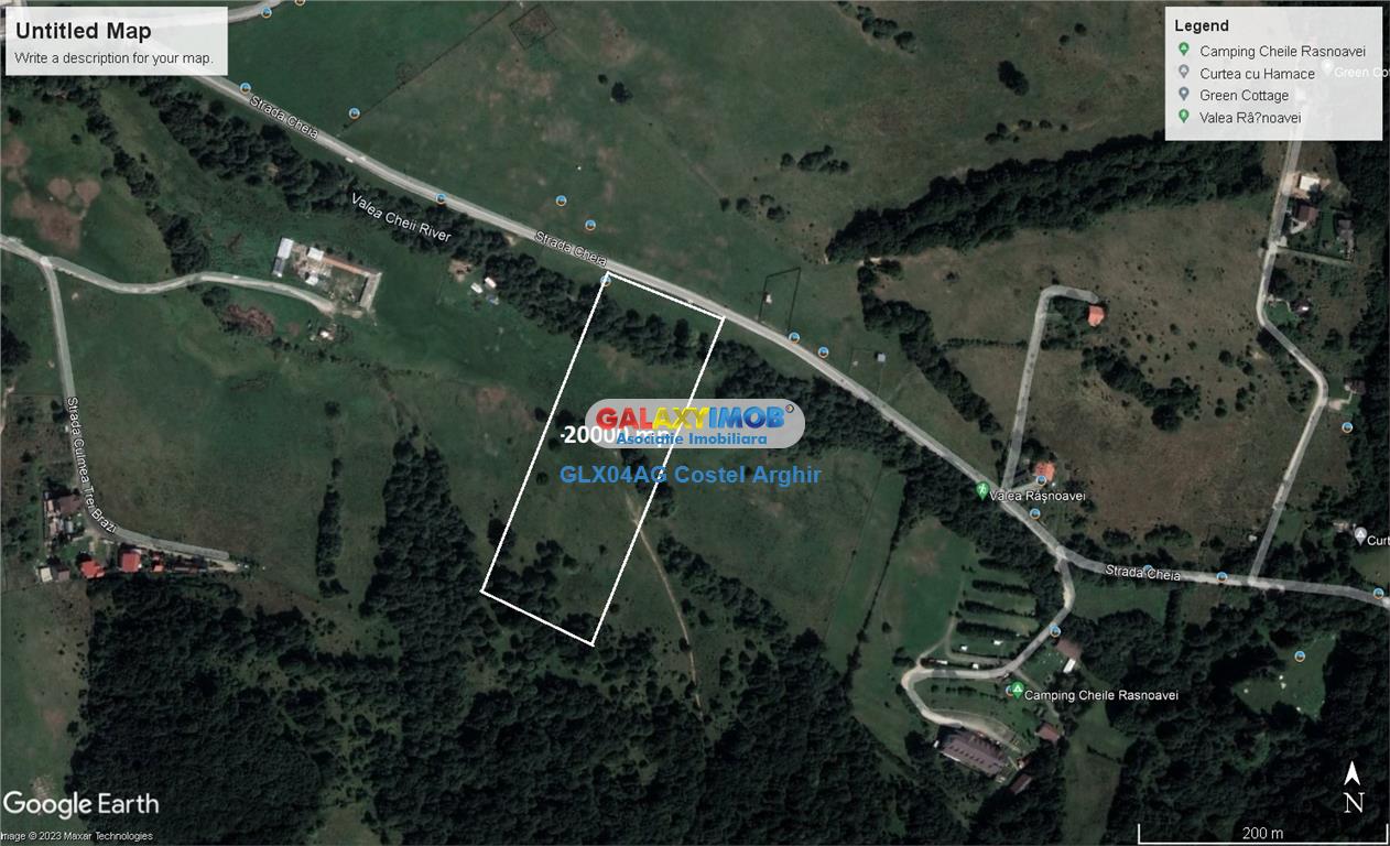 Vindem teren 20000 mp Cheile Rasnoavei - Brasov , pentru case vacanta