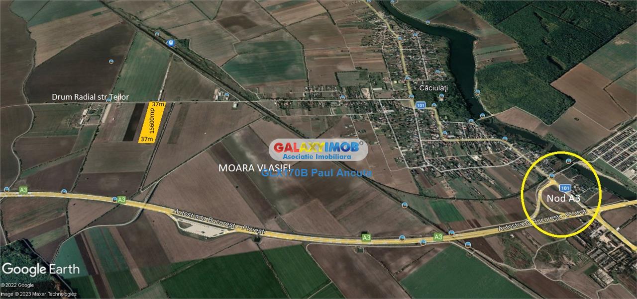Teren Moara Vlasiei 15600 Industrial acces nod Autostrada A3
