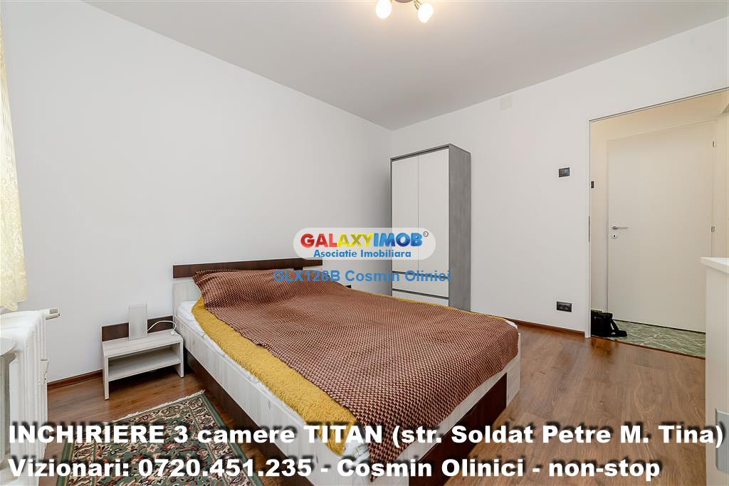 Inchiriere apartament de 3 camere TITAN (str. Soldat Petre M. Tina)