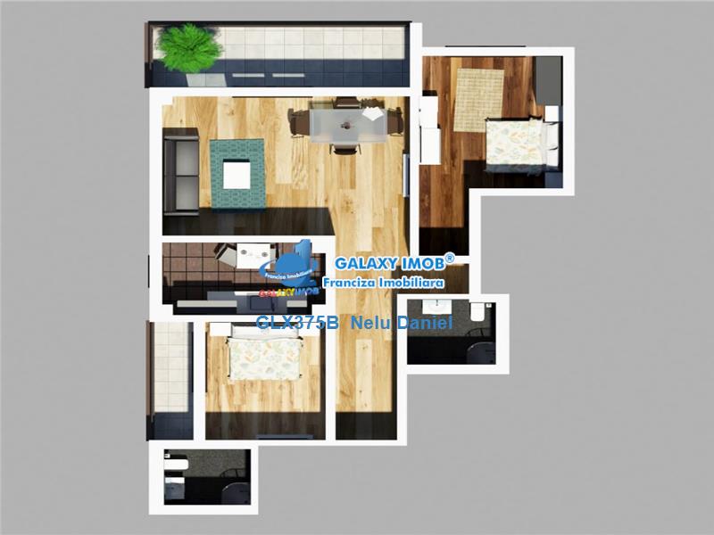 Apartament 3 camere Barbu Vacarescu - Bloc nou