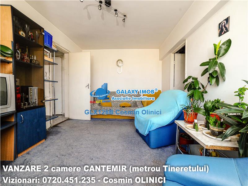 Tur virtual ! VANZARE 2 camere CANTEMIR, stradal, metrou Tineretului
