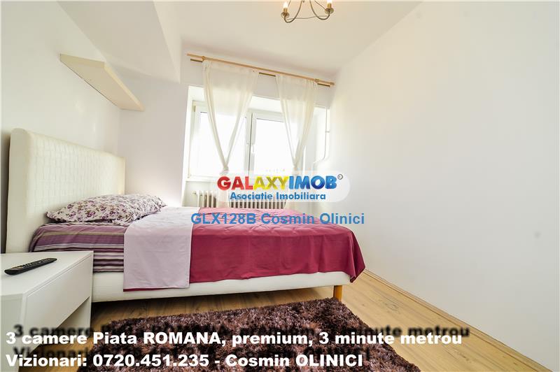 Inchiriere 3 camere premium Piata ROMANA, 3 minute metrou