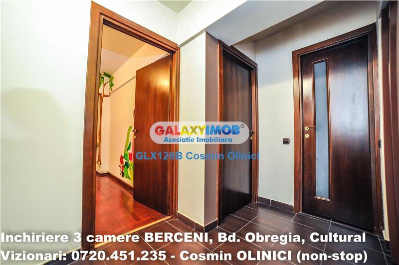 INCHIRIERE apartament 3 camere BERCENI, Bd. Obregia, premium, CT