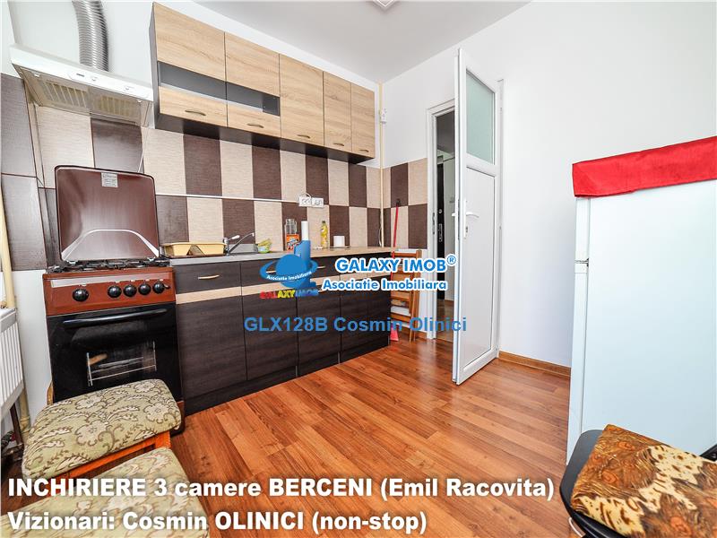 INCHIRIERE 3 camere BERCENI - Emil Racovita, stradal, renovare 2023