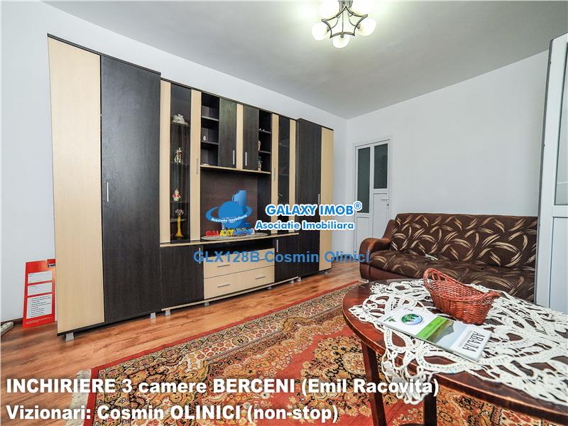 INCHIRIERE 3 camere BERCENI - Emil Racovita, stradal, renovare 2023