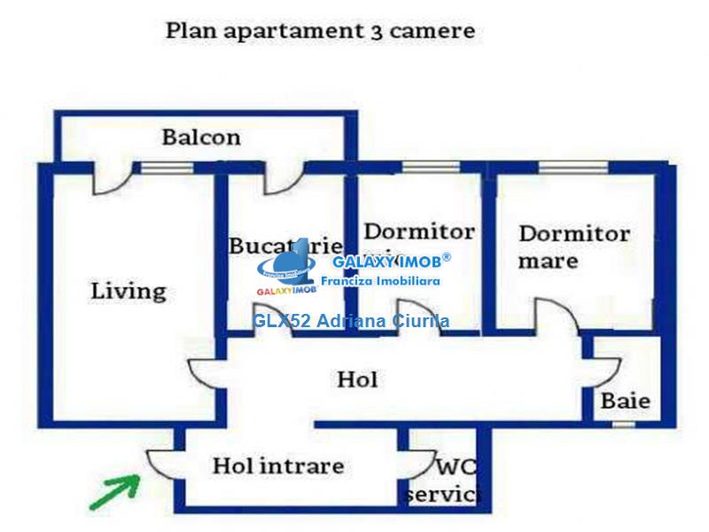 Inchiriere apartament 3 camere, in Ploiesti, zona Bulevardul Bucuresti