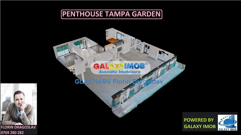 Penthouse UNICAT la Tampa Gardens, 237 mp utili, 90+150 mp terase