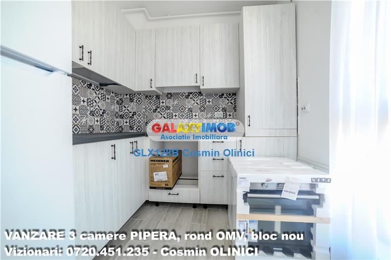 VANZARE apartament 3 camere PIPERA bloc nou zona OMV