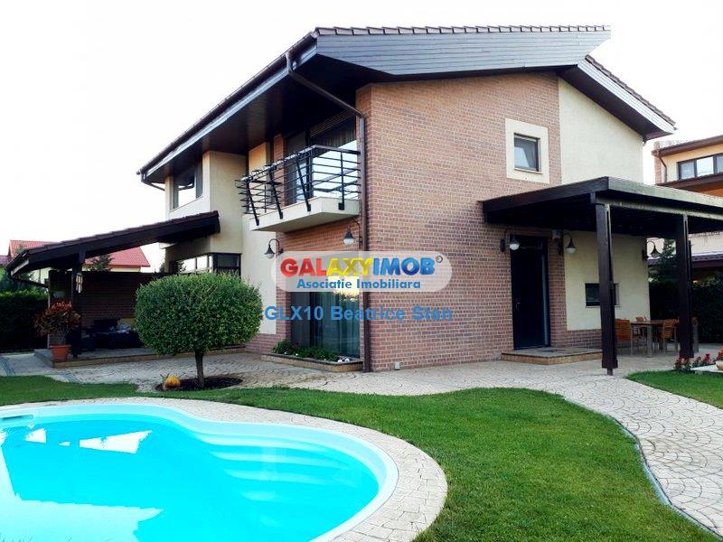 Vila cu piscina in cartier rezidential Dobroesti resedinta/birouri