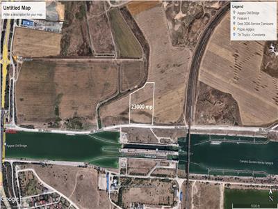 Vand teren  industrial intravilan  Agigea-ecluza 23000 mp ,desch 120 m