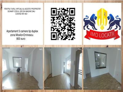 Apartament 5 camere,tip duplex,zona Mosilor-Eminescu