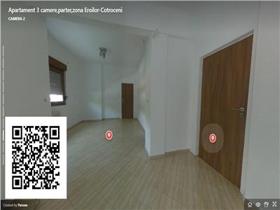 Apartament 3 camere,parter,zona Eroilor-Cotroceni (tur virtual)